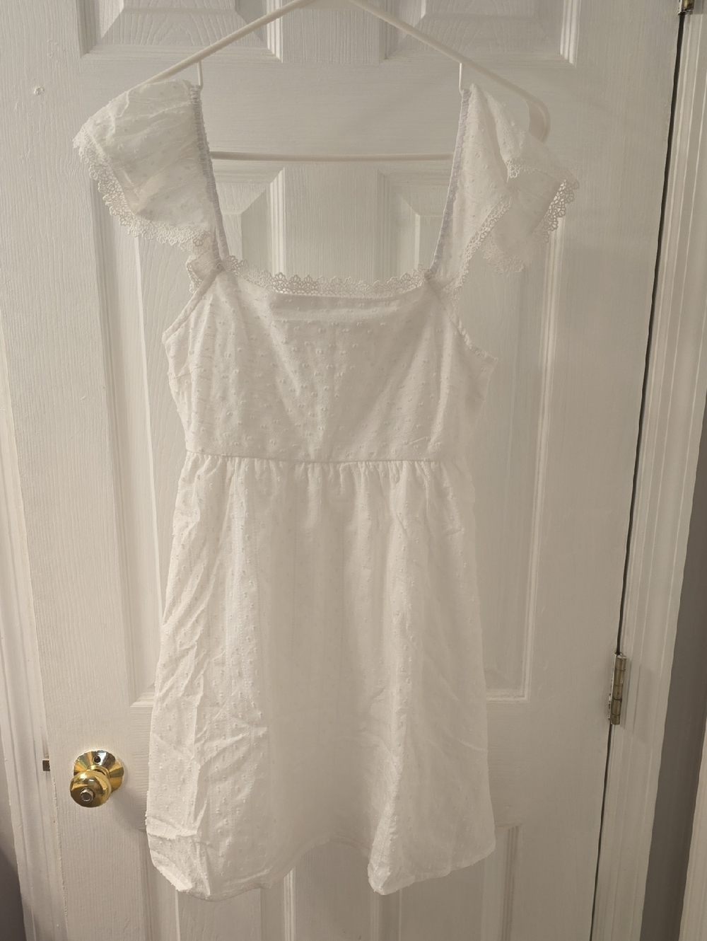 Altar'd State White Eyelet Mini Dress
